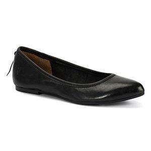 NIB Frye Black Regina Leather Ballet Flats